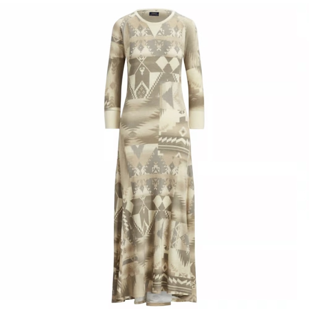 POLO Ralph Lauren Aztec Print Maxi Dress. NWT. Size XS